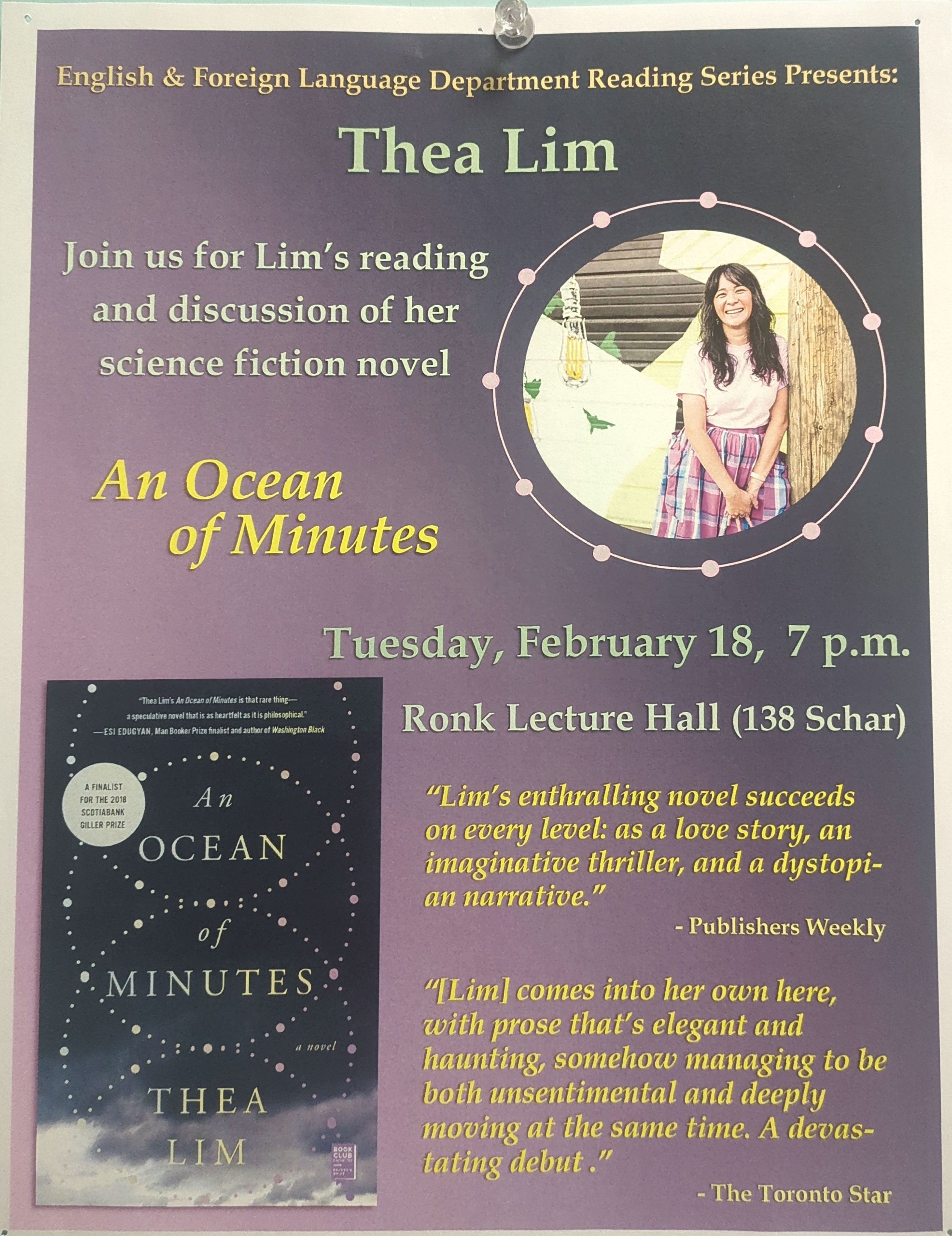 Visiting Writer Series: Thea Lim